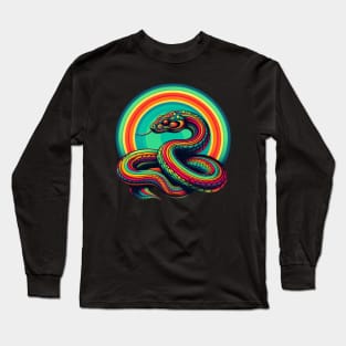 psychedelic snake Long Sleeve T-Shirt